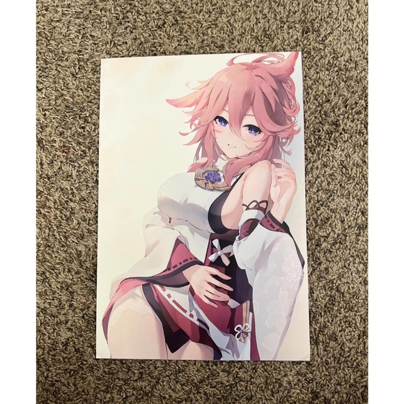 COPY - Genshin Impact Yae Miko Anime 7 Piece Poster Set - Picture 4 of 7